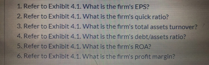 will you please show the work. Thank you! The balance sheet and