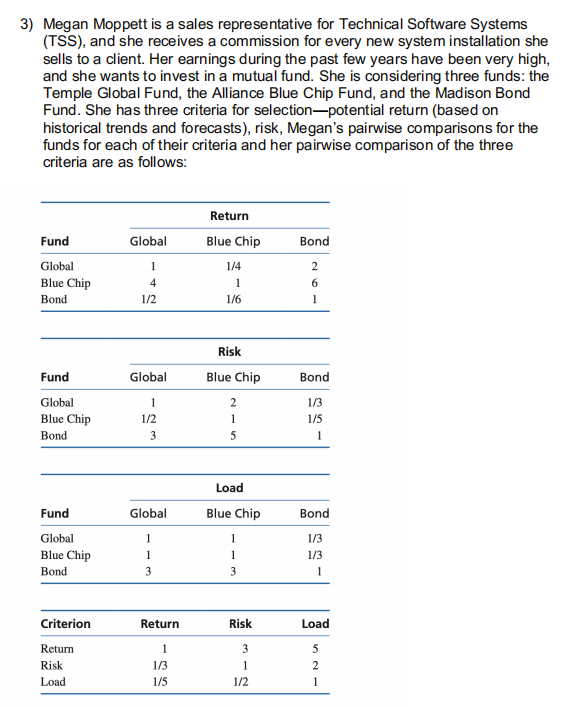 3) Megan Moppett is a sales representative for Technical Software Systems