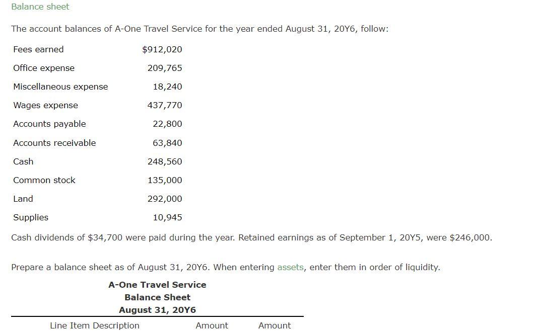 flows A summary of cash flows for A-One Travel Service for the
