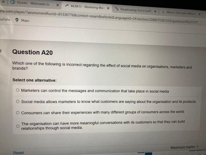 O interpersonal communication O intrapersonal communication O mass communication O intergroup communication