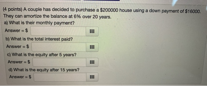 i need help with this problem. (4 points) A couple has decided