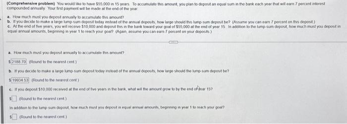hello! I just need help with part c please (Comprehensive problem) You
