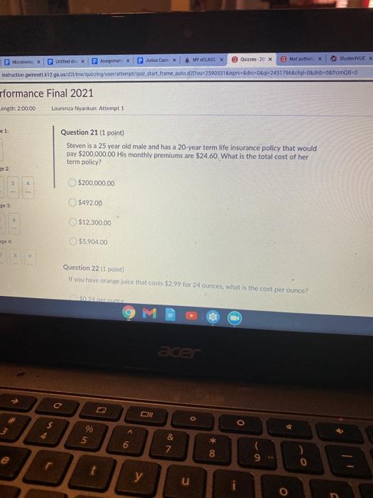 point) You hit another car in the rear bumper. You cause $3000.00