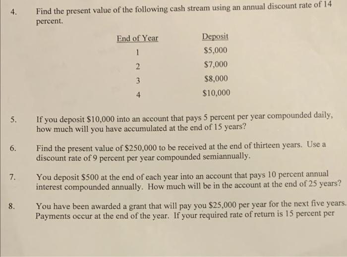 Help solve #4 - 8 using the BA2 plus calculator. Please show