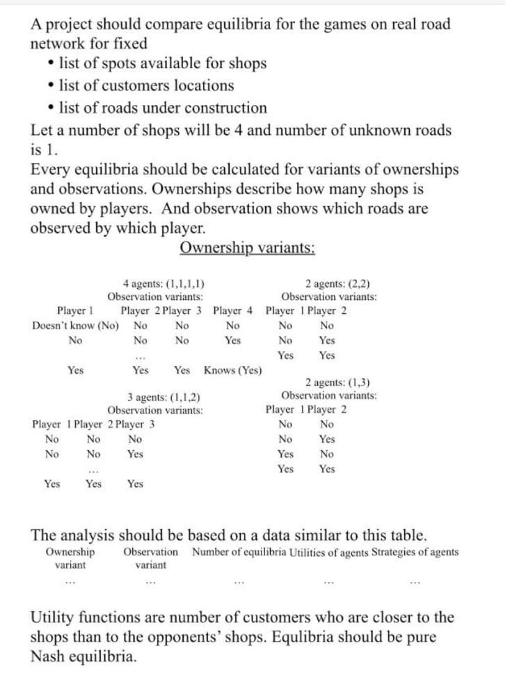  1. Develop a code to find all Nash equilibria in pure
