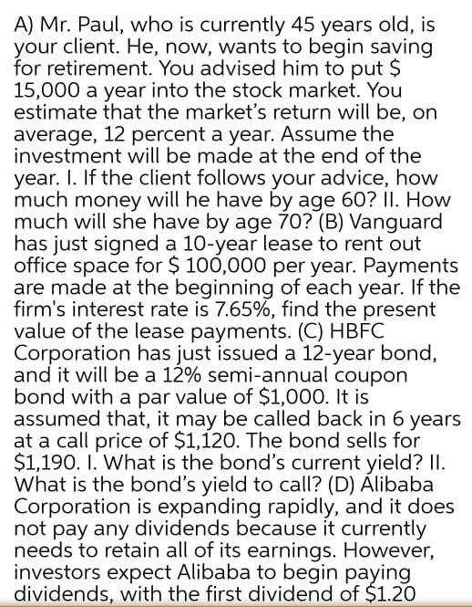 A large auto company has just completed the research and development (R&D)