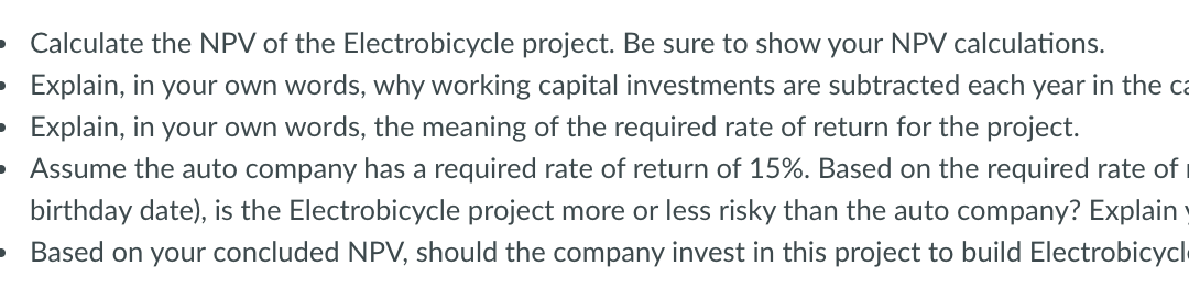 bicycle with zero emissions. The R&D efforts focused on developing the capability
