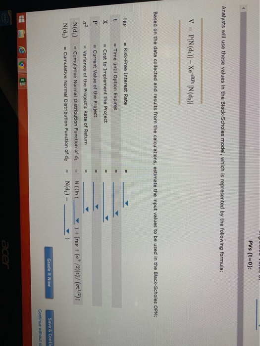 data, and using the data in models applied in option analysis. Consider