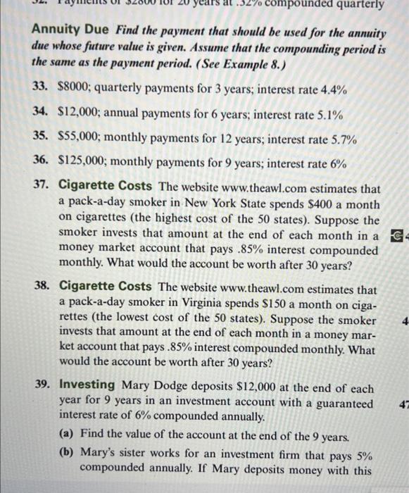  need help with number 46 35. \\( \\$ 55,000 \\); monthly
