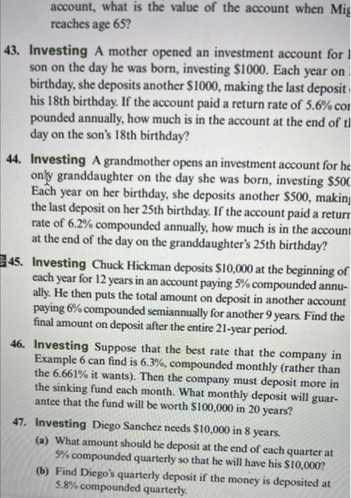 payments for 12 years; interest rate \5.7 36. \\( \\$ 125,000 \\);