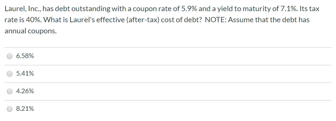 Thank You. Steady Company's stock has a beta of 0.22. If the