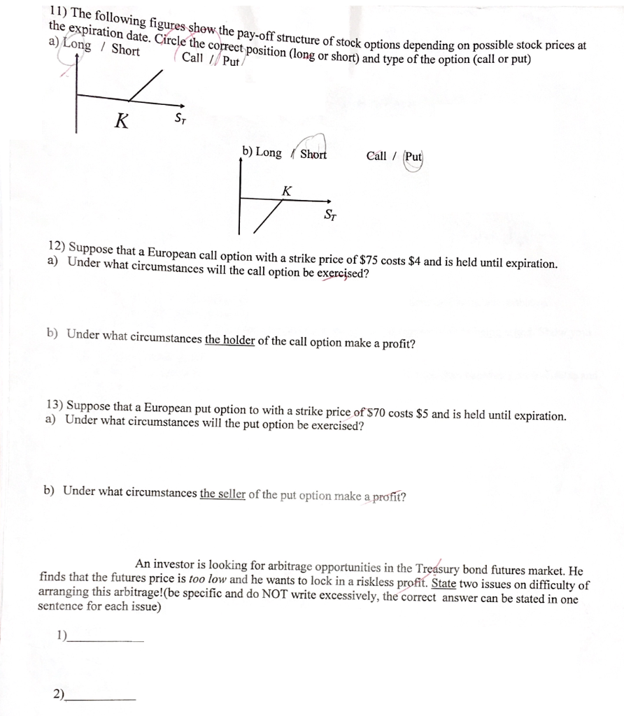 need simple explain please 11) The following figures show the pay-off structure