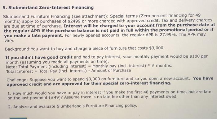  Please help write a response for 1 & 2 5. Slubmerland