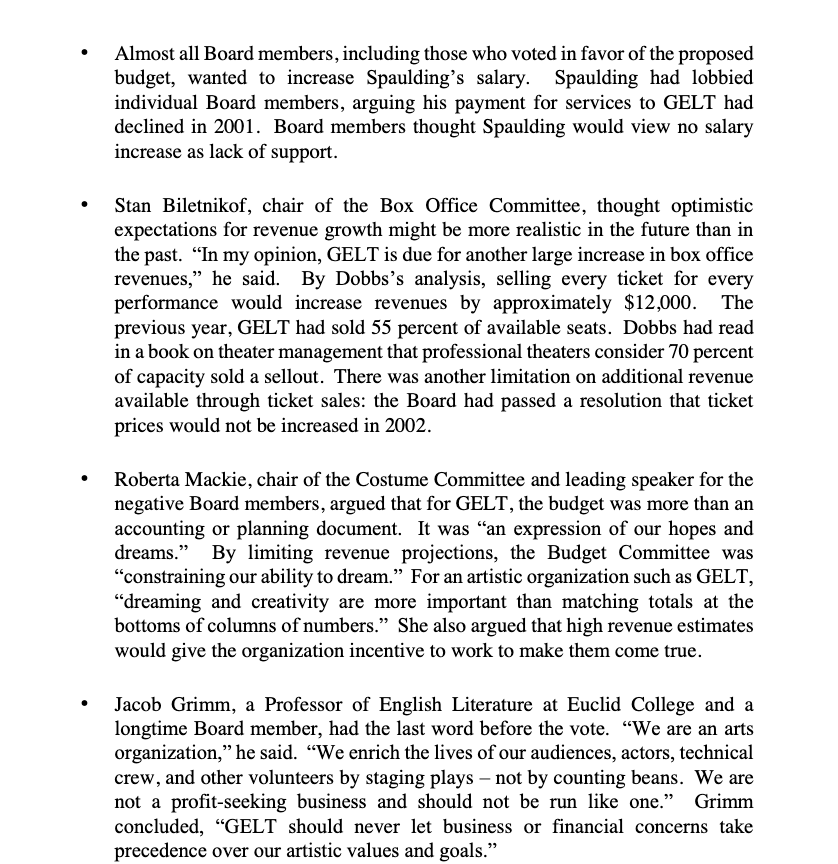 be expected? What went wrong with previous budgets, why were they approved?