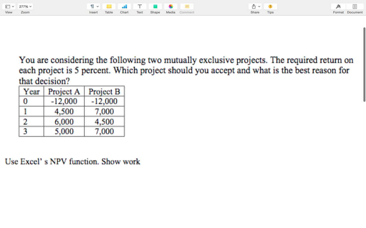  277% 1 View Zoom Insert Table Chart Text Shape Media Comment