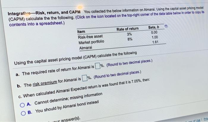 and 13% for investment 2. The standard deviations are 8% and 7%