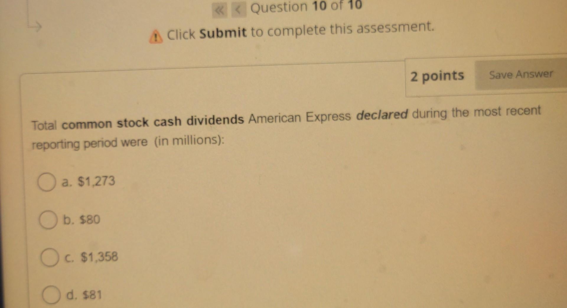 most recent reporting period, how much cash did American Express pay to