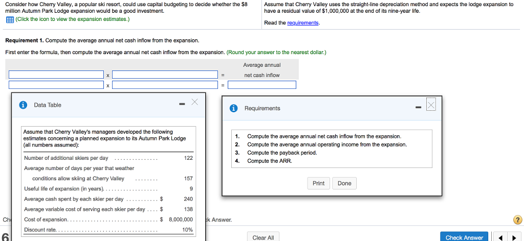  Consider how Cherry Valley, a popular ski resort, could use capital