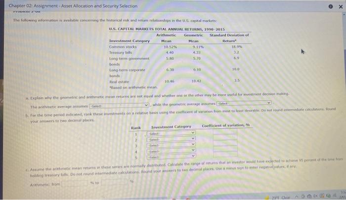 please help. question a.) is either compounding or simple interest) Chapter 02: