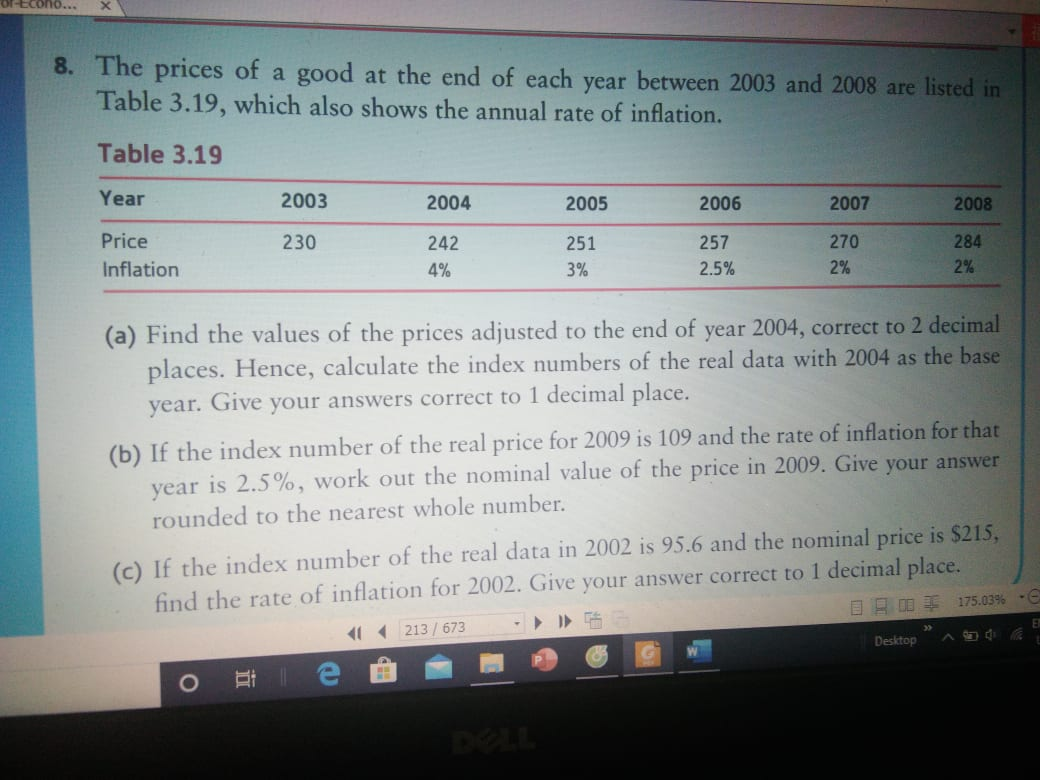 This question is from Math for business textbook Or-Econo... X 8. The