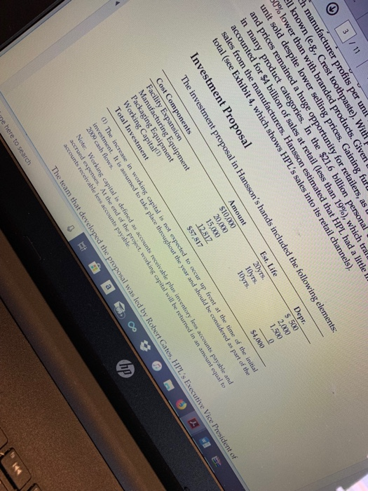 This is Hansson Private Label case analysis. Evaluate the project using Weighted