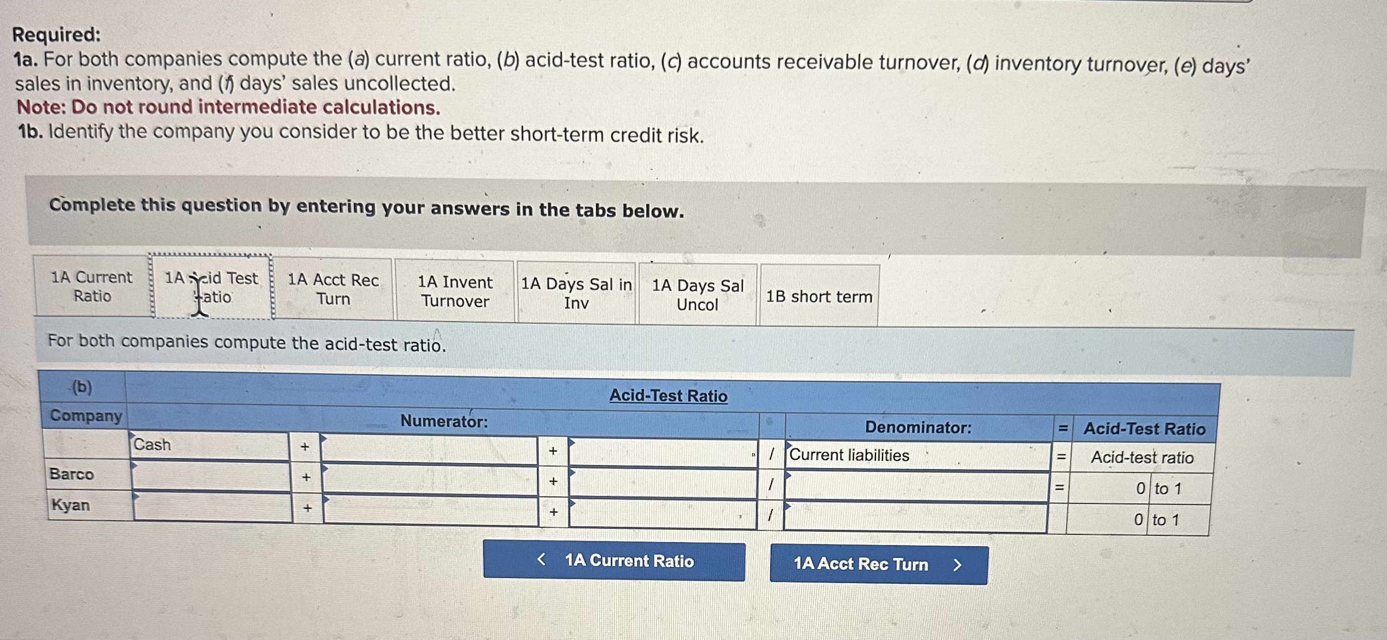 sales in inventory, and ( \\( (T) \\) days' sales uncollected. Note: