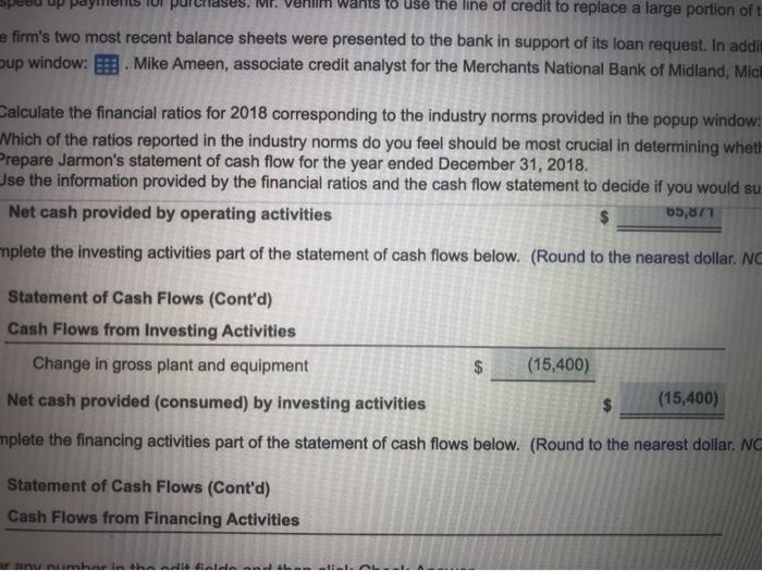 Income Statement for the Year Ended 12/31/2018 Sales (all credit) $ 600,000