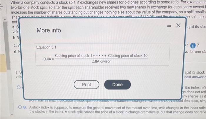 new shares for old ones according to some ratio. For example, in
