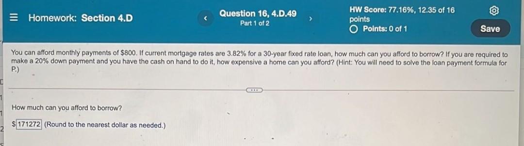  the answer which is put in the box is wrong ..