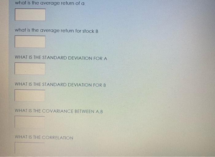 0.1 what is the average return of a what is the average