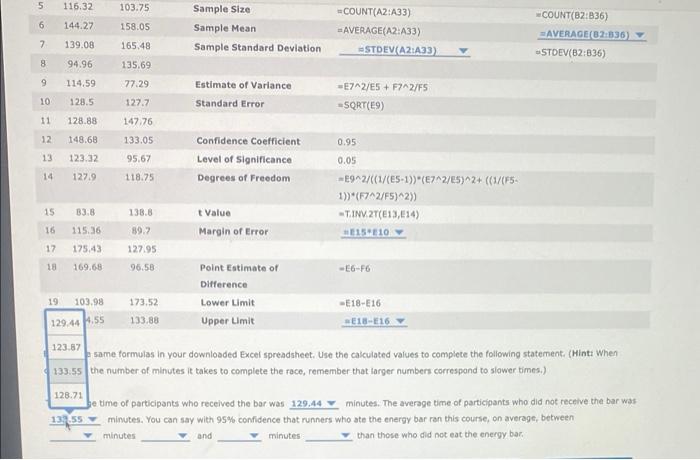 kind of energy bar. You want to provide evidence that consuming the