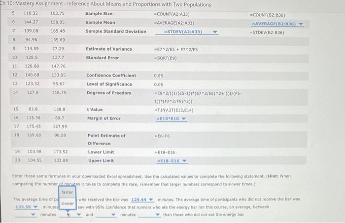 long duration-such as running a marathon-will improve performance. You decide to conduct
