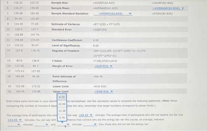 a test at a half-marathon race. You give the bar to a