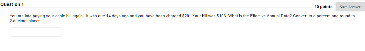 cable bill again. It was due 9 days ago and you have