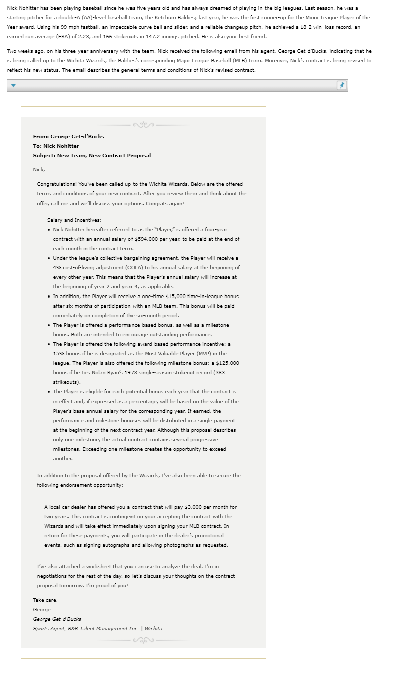 Nick Nohitter has been playing baseball since he was five years