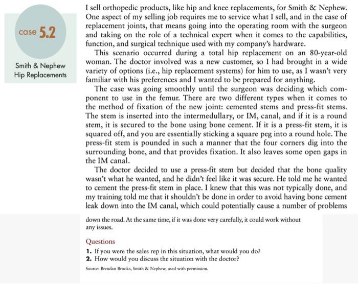 could sombody help me with thus case please case 5.2 Smith &