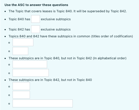  Use the ASC to answer these questions The Topic that covers