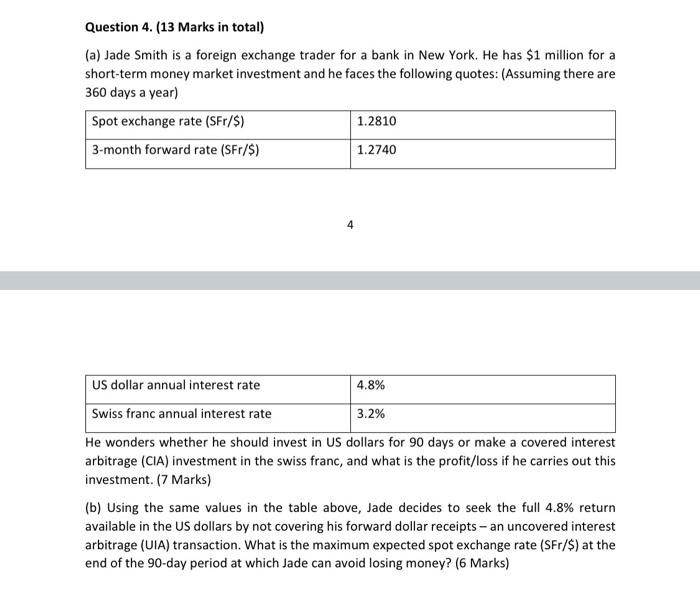  answer all parts Question 4. (13 Marks in total) (a) Jade