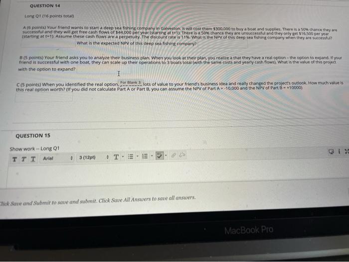 total A(6 points) Your friend wants to start a deep seashing company