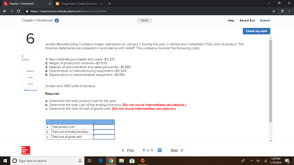  r Chapter 1 Homework xC Chegg Study | Guided Solutions +