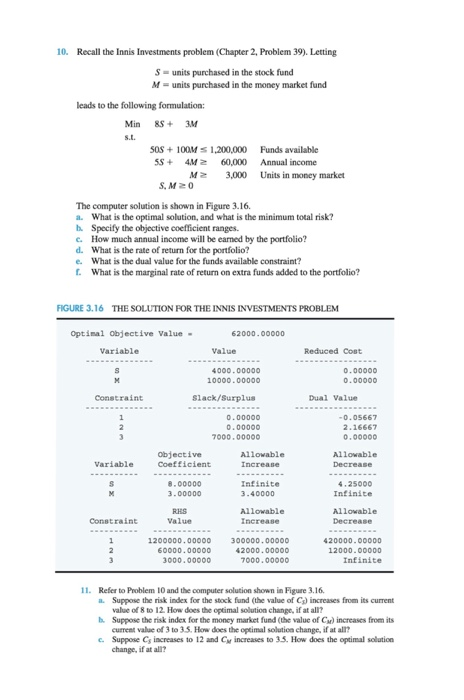  I need help with 10. a-f and 11. a-c 10. Recall