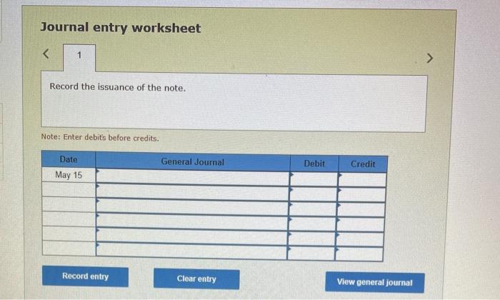 P1 Sylvestor Systems borrows $110,000 cash on May 15 by signing a