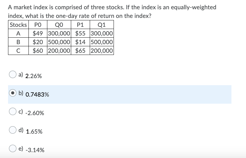 0.1725% b) 0% c) 0.1812% d) 0.1648% e) 0.1503% A T-bill quote