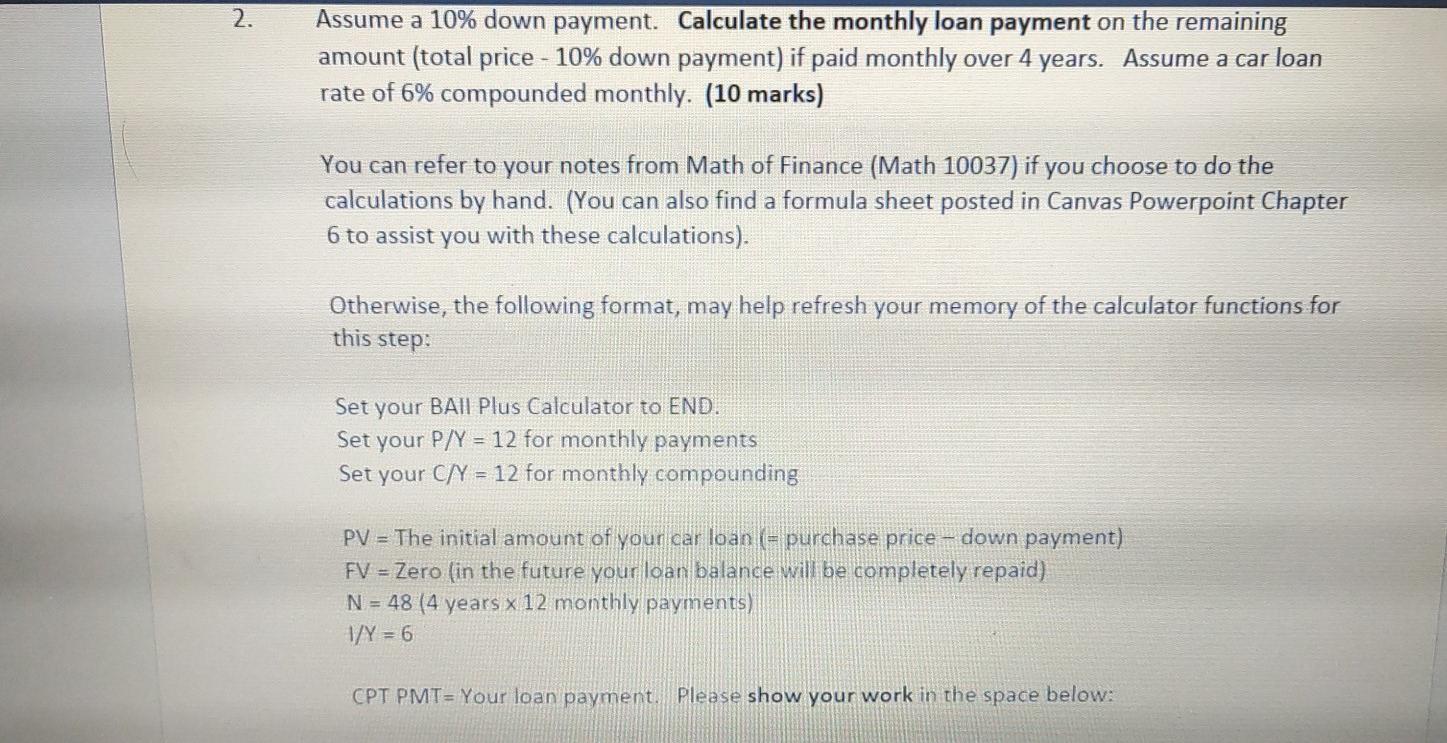 . Identify features of a used vehicle that affect your purchase decision;