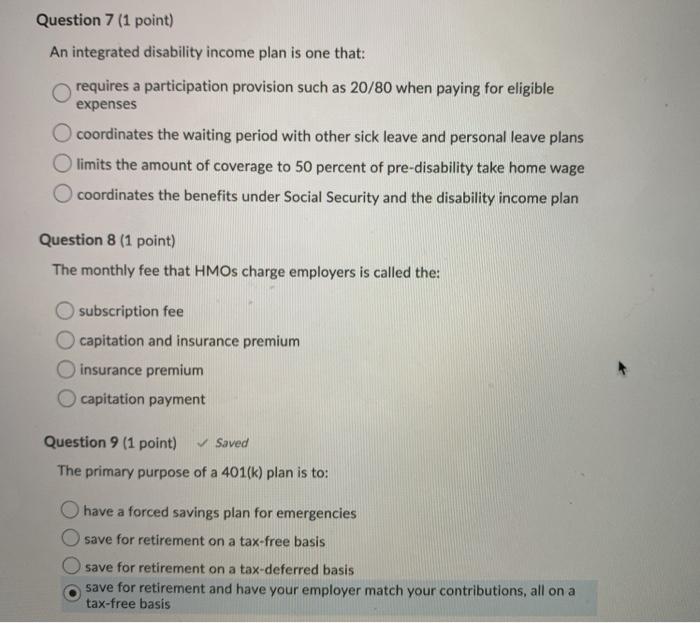her employer. The plan agrees that if she will deposit 6% of