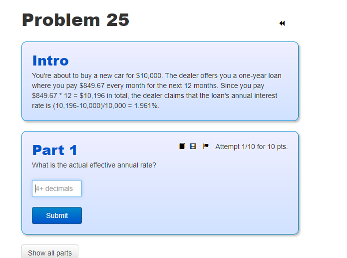 the end of each year. Year Payment 1 500,000 2 600,000 3