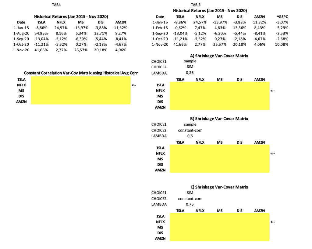 4.In the lab, we have created the VBA function, myConstantCorr, to