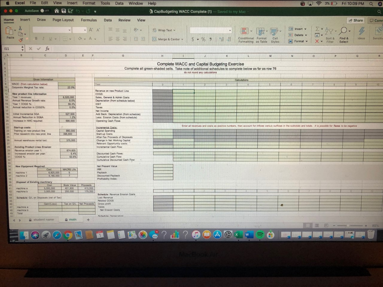 the boxes in green View Insert Format Tools Data Window 3% Fri