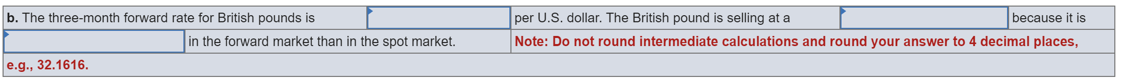 in U.S. $ per U.S. $ Japanese yen .009214 108.53 6-mos forward