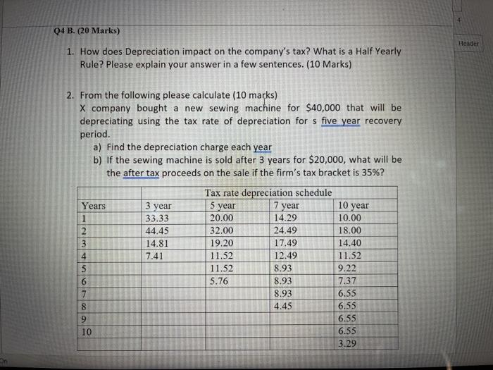 the company's tax? What is a Half Yearly Rule? Please explain your